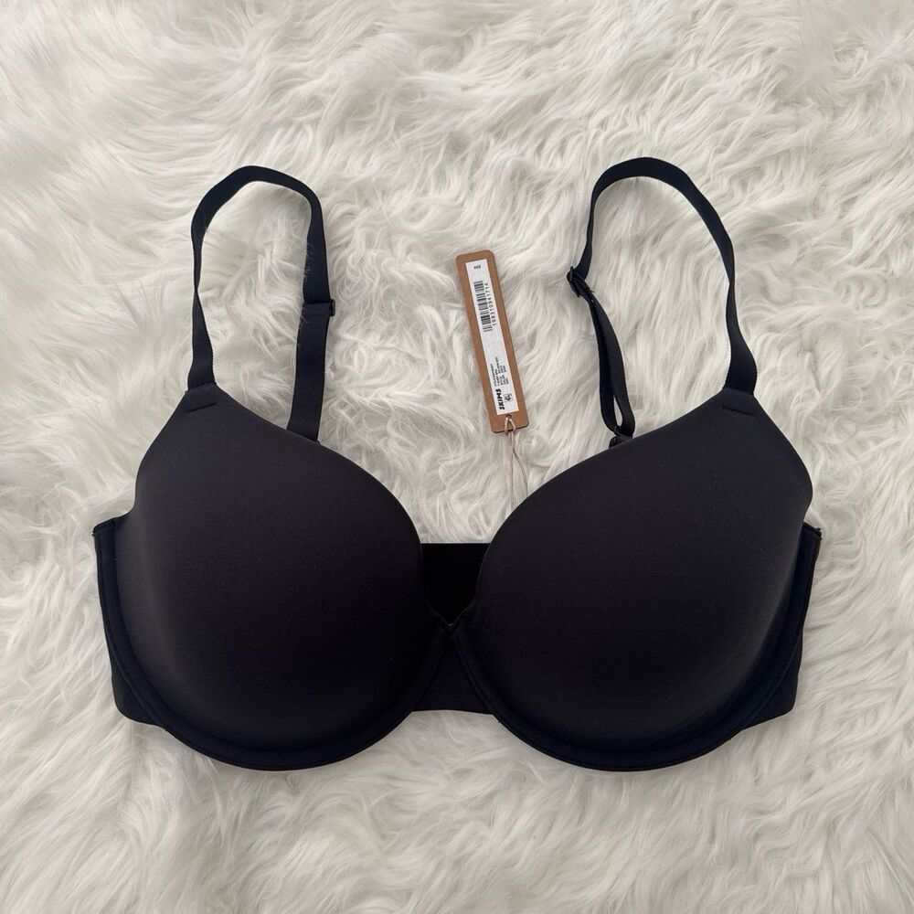Skims Fits Everybody T-shirt Bra Onyx Size 34DD
